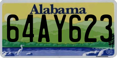 AL license plate 64AY623