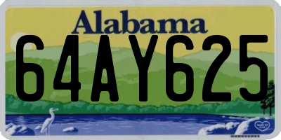 AL license plate 64AY625