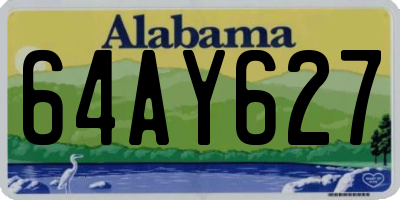 AL license plate 64AY627