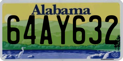 AL license plate 64AY632