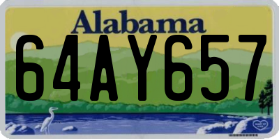 AL license plate 64AY657