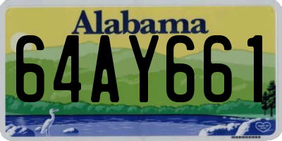 AL license plate 64AY661