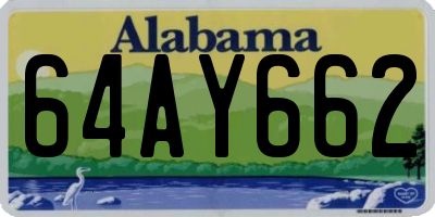 AL license plate 64AY662