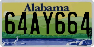 AL license plate 64AY664