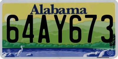 AL license plate 64AY673
