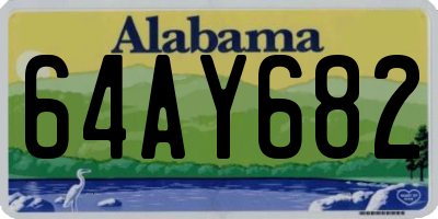 AL license plate 64AY682