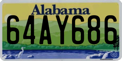 AL license plate 64AY686