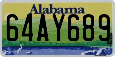 AL license plate 64AY689