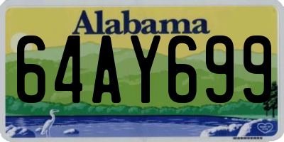 AL license plate 64AY699