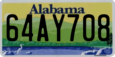AL license plate 64AY708