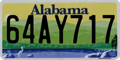 AL license plate 64AY717