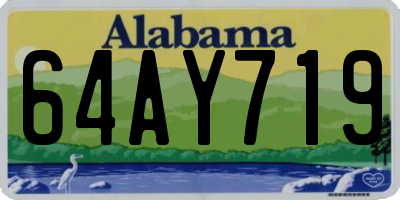 AL license plate 64AY719