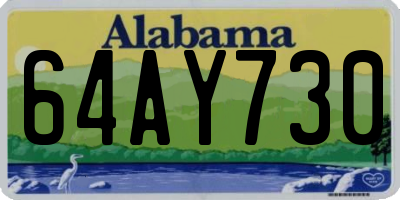 AL license plate 64AY730