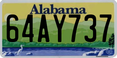 AL license plate 64AY737