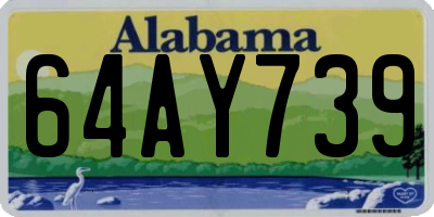 AL license plate 64AY739