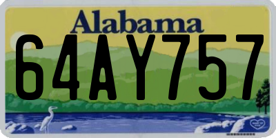 AL license plate 64AY757