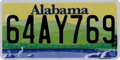 AL license plate 64AY769