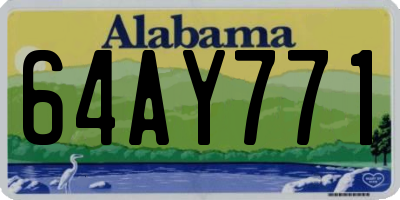 AL license plate 64AY771