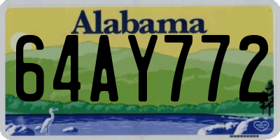 AL license plate 64AY772