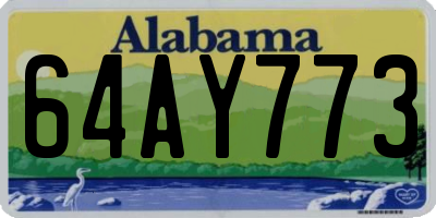 AL license plate 64AY773