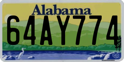 AL license plate 64AY774