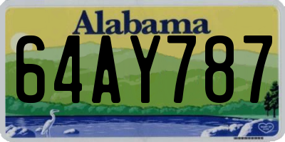 AL license plate 64AY787