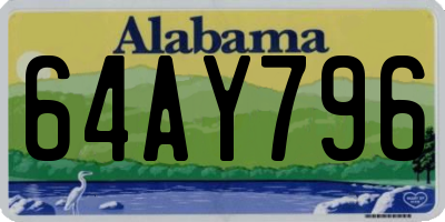 AL license plate 64AY796