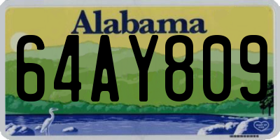 AL license plate 64AY809