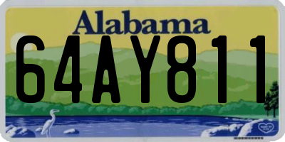 AL license plate 64AY811