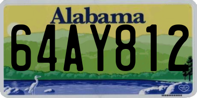 AL license plate 64AY812