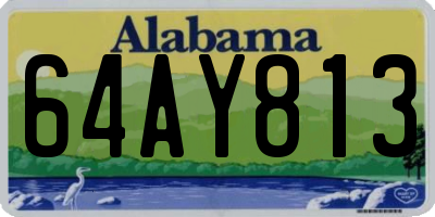 AL license plate 64AY813