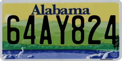 AL license plate 64AY824