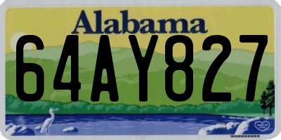 AL license plate 64AY827