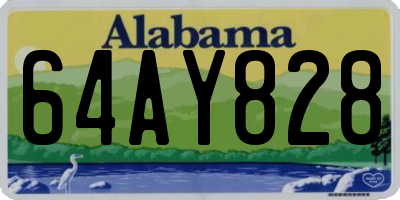 AL license plate 64AY828