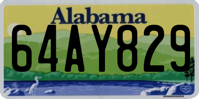 AL license plate 64AY829