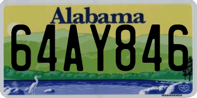 AL license plate 64AY846