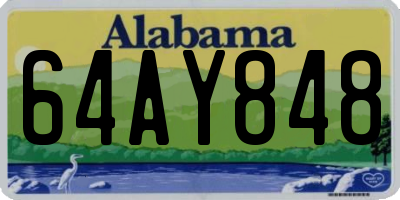AL license plate 64AY848