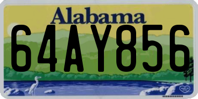 AL license plate 64AY856