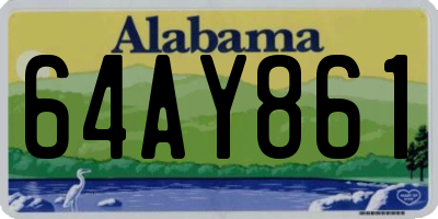 AL license plate 64AY861