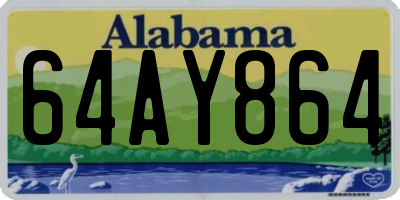 AL license plate 64AY864