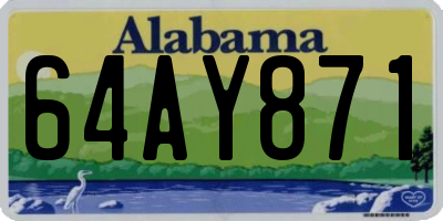 AL license plate 64AY871