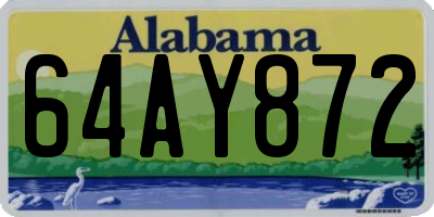 AL license plate 64AY872