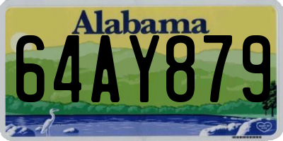 AL license plate 64AY879