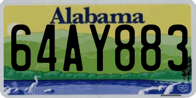 AL license plate 64AY883