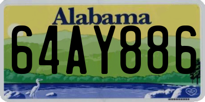 AL license plate 64AY886