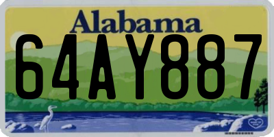 AL license plate 64AY887