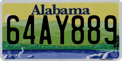 AL license plate 64AY889
