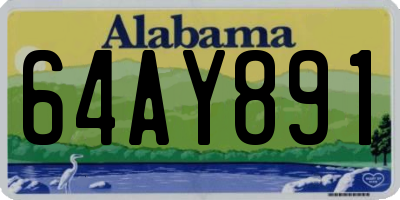 AL license plate 64AY891