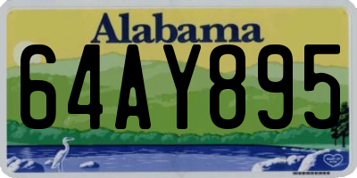 AL license plate 64AY895