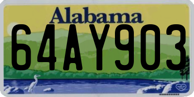 AL license plate 64AY903